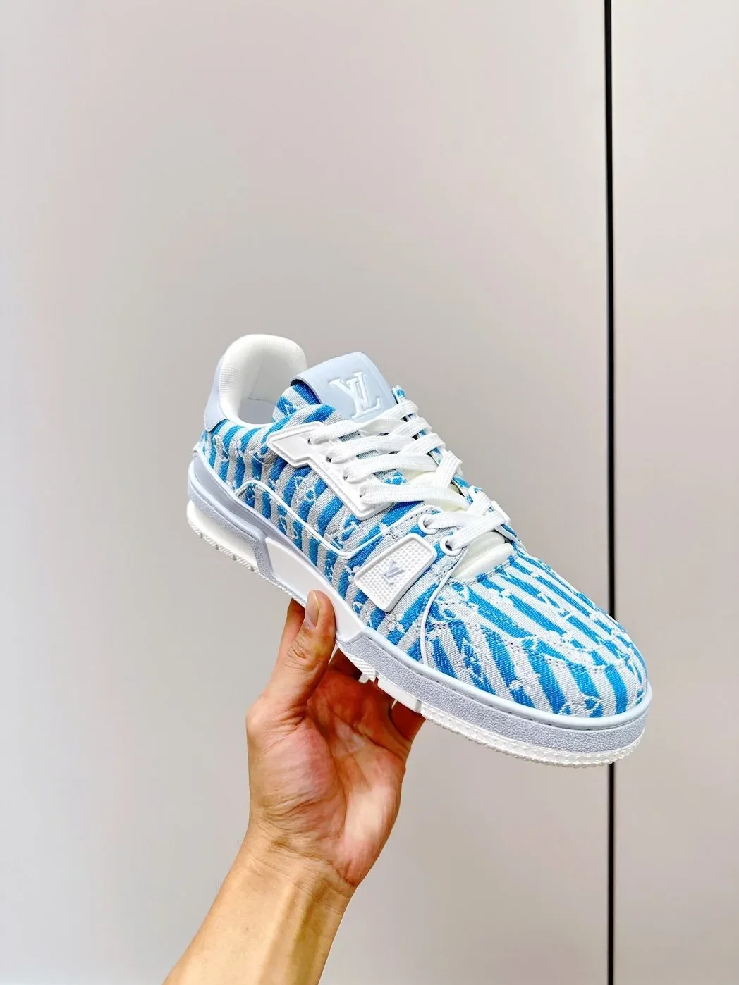 Louis Vuitton Retro Basketball Sneakers Blue Louis Vuitton Retro Basketball Sneakers Blue