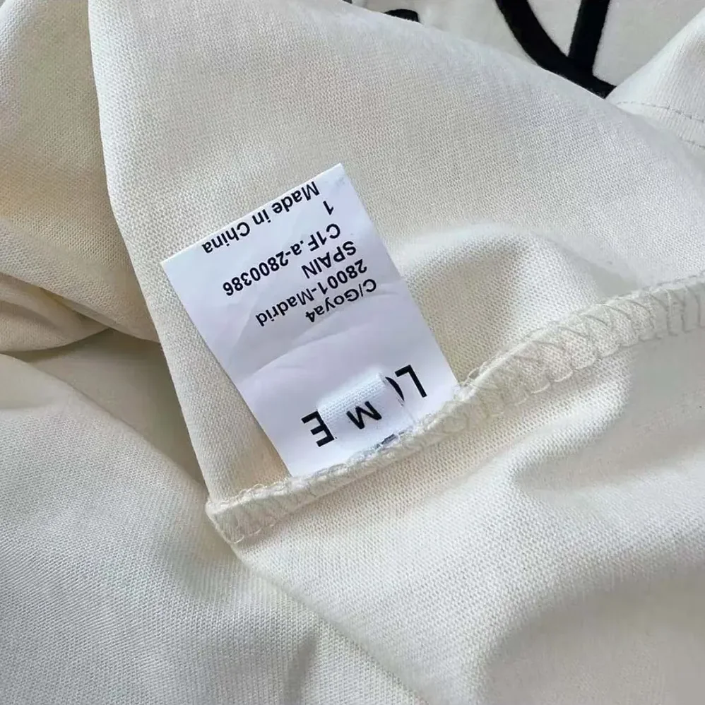Loewe Loose Fit T-shirt in Cotton for Men in White/Black Loewe Loose Fit T-shirt in Cotton for Men in White/Black