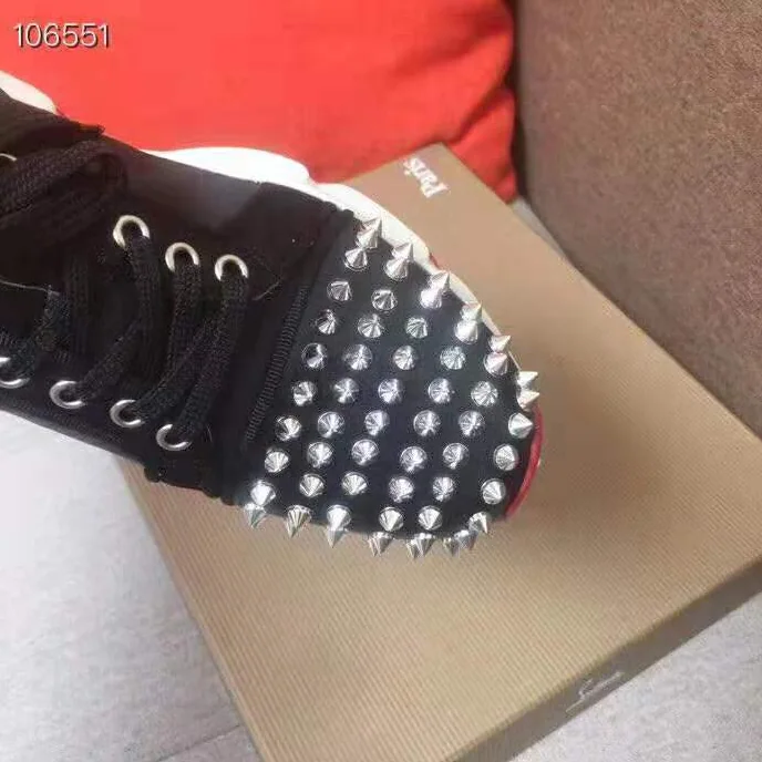 Christian Louboutin Shoes Vrs 2018 Sneakers for Women in Black Christian Louboutin Shoes Vrs 2018 Sneakers for Women in Black