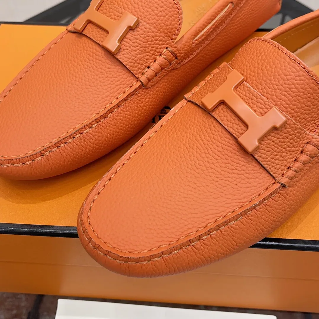 Hermes Irving Loafer Orange Hermes Irving Loafer Orange