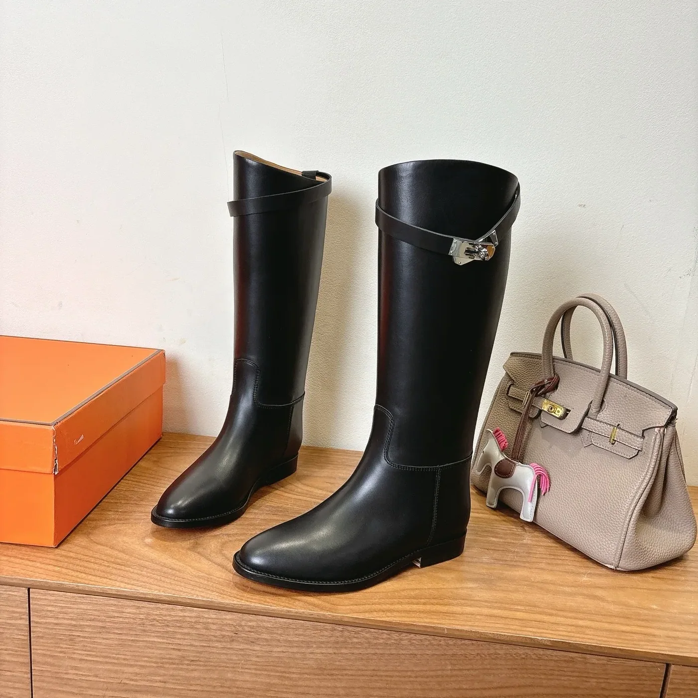 Hermes Jumping Boots Black