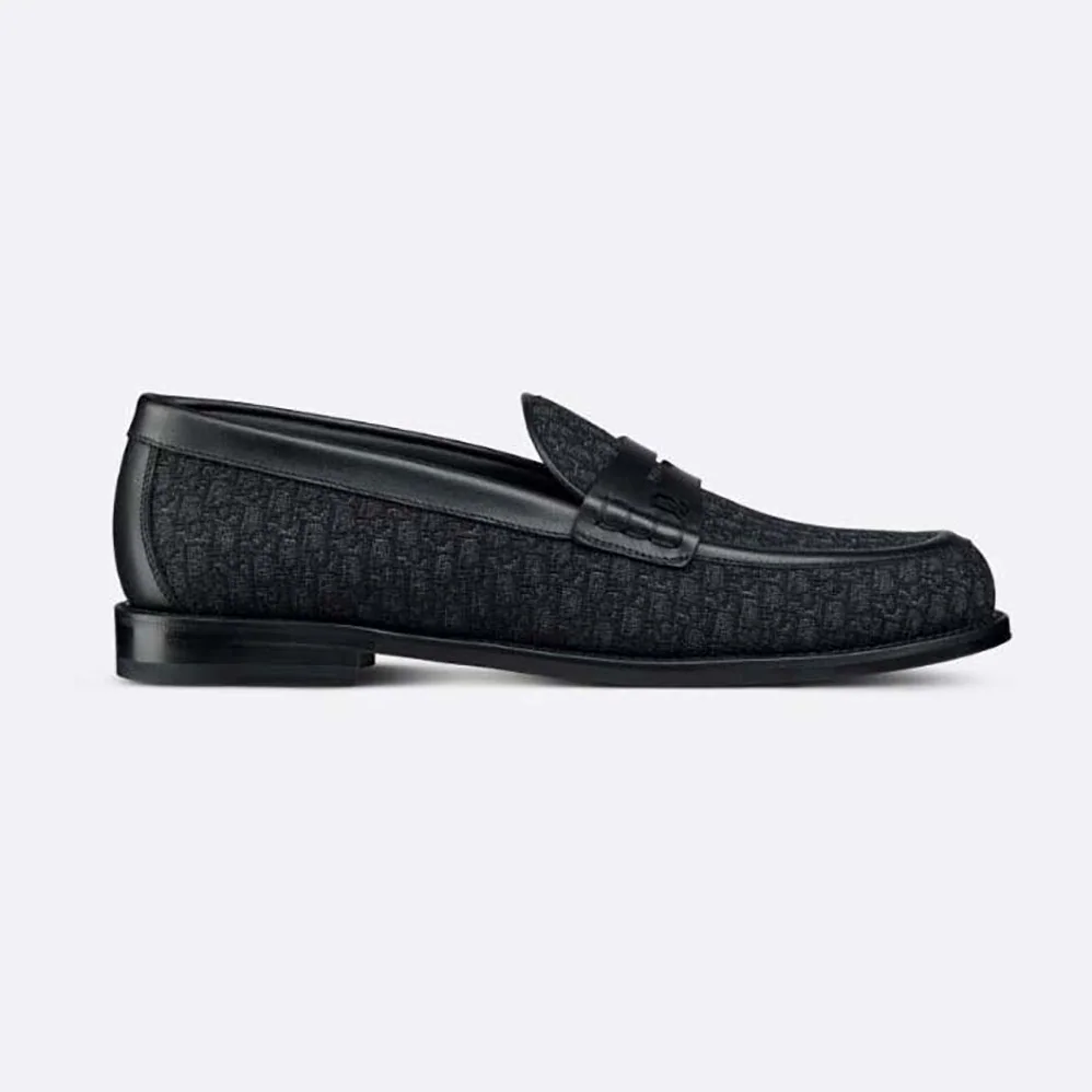 Dior Granville Loafer Black Dior Oblique Jacquard for Men Dior Granville Loafer Black Dior Oblique Jacquard for Men