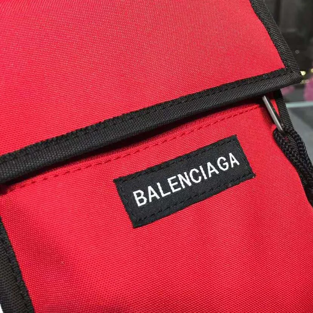 Balenciaga Explorer Pouch Strap for Men in Red