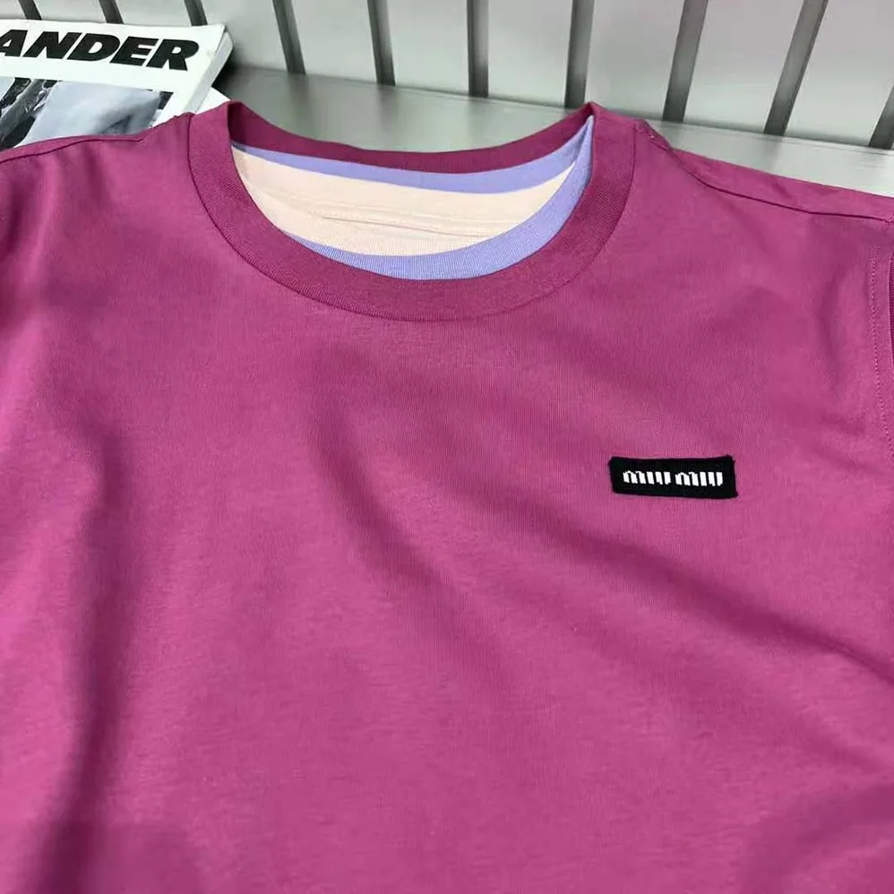Miu Miu Set of 3 Jersey T-shirts-MJE15_137E_F03NZ for Women
