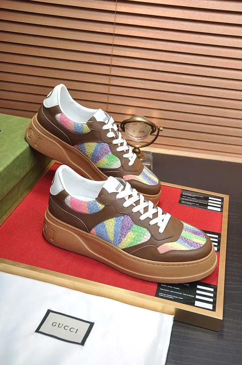 Gucci Sneaker With Pale Rainbow Brown for Men