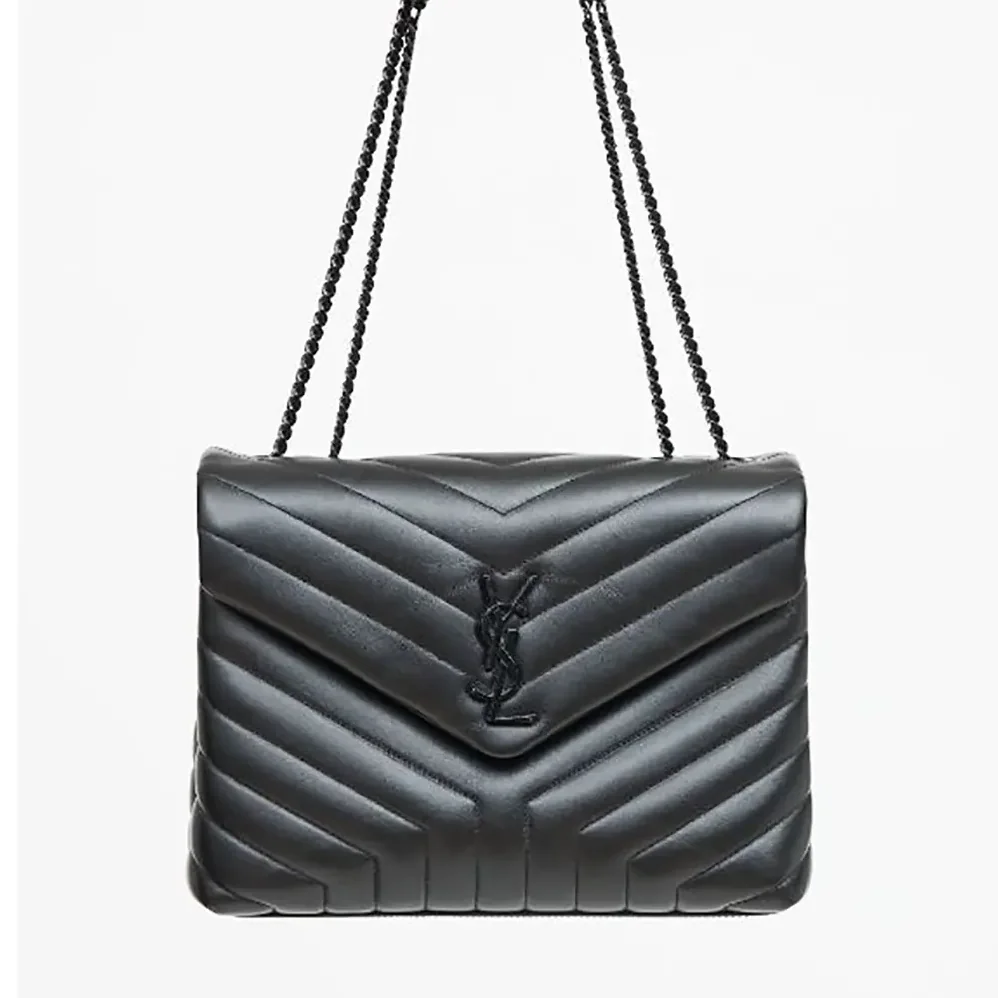Saint Laurent YSL Loulou Medium in Matelassé “Y” Leather for Women in Black Saint Laurent YSL Loulou Medium in Matelassé “Y” Leather for Women in Black