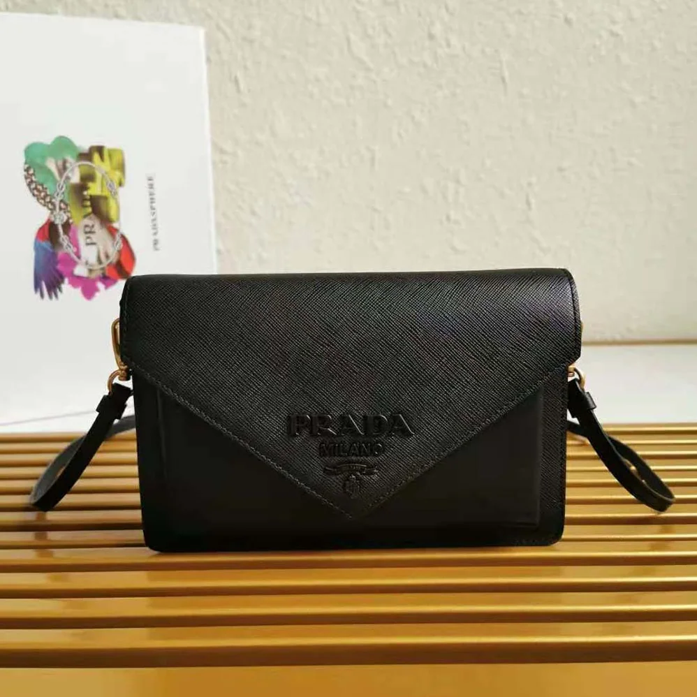 Prada Ladies Saffiano Leather Mini Bag in Black Prada Ladies Saffiano Leather Mini Bag in Black