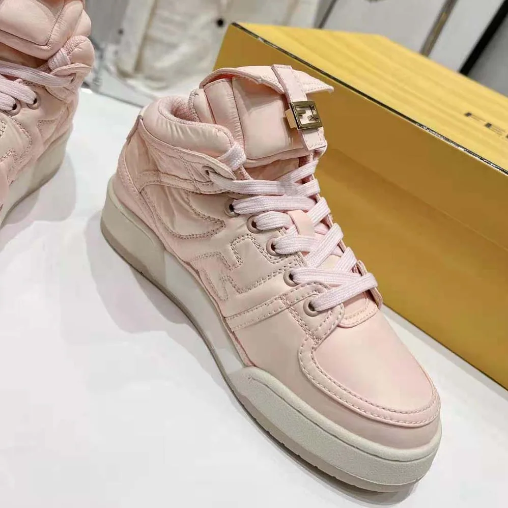 Fendi Match Pink Nylon High for Unisex in Tops Fendi Match Pink Nylon High for Unisex in Tops