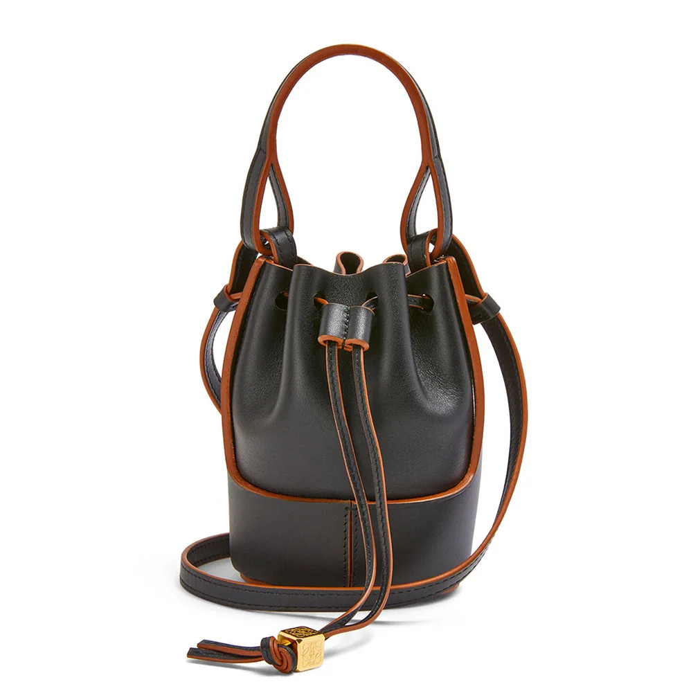 Loewe Nano Balloon Bag in Nappa and Calfskin for Women in Black Loewe Nano Balloon Bag in Nappa and Calfskin for Women in Black