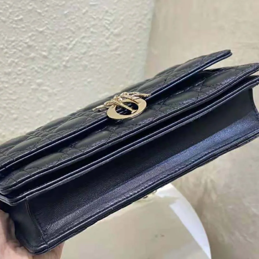 Dior Miss Dior Top Handle Bag Black Cannage Lambskin for Women Dior Miss Dior Top Handle Bag Black Cannage Lambskin for Women