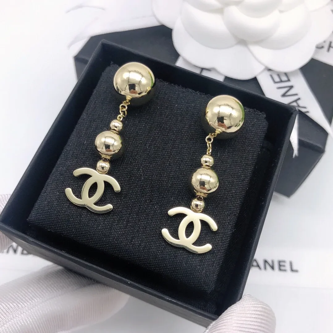 CC Ball Earrings Gold CC Ball Earrings Gold