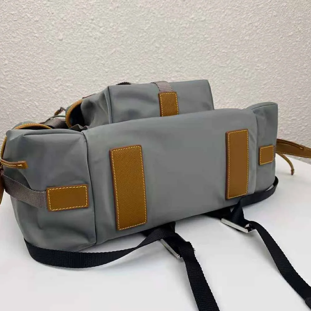 Prada Technical Fabric Nylon Backpack for Men in Silver Prada Technical Fabric Nylon Backpack for Men in Silver