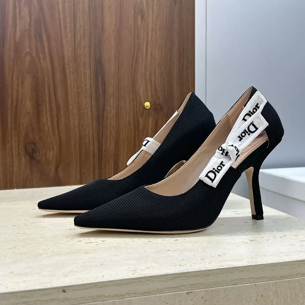 Dior J'Adior Pump Black Technical Fabric for Women Dior J'Adior Pump Black Technical Fabric for Women