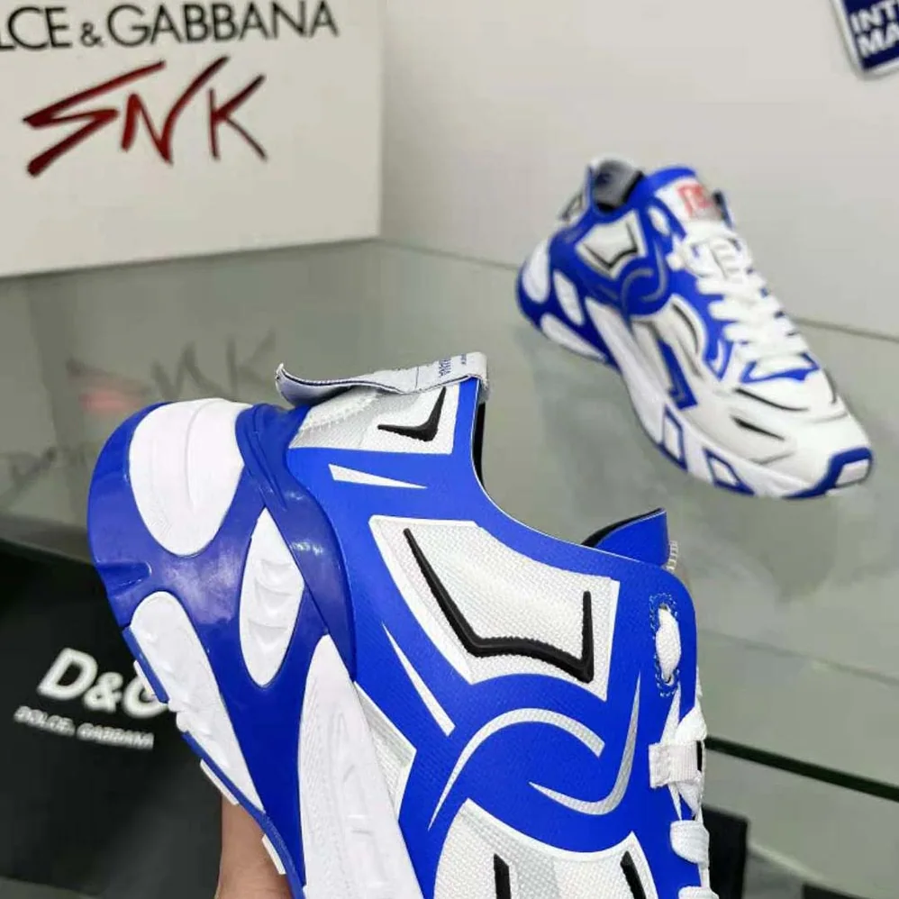 Dolce Gabbana D&G Mesh Fast Sneakers for Men in Blue Dolce Gabbana D&G Mesh Fast Sneakers for Men in Blue