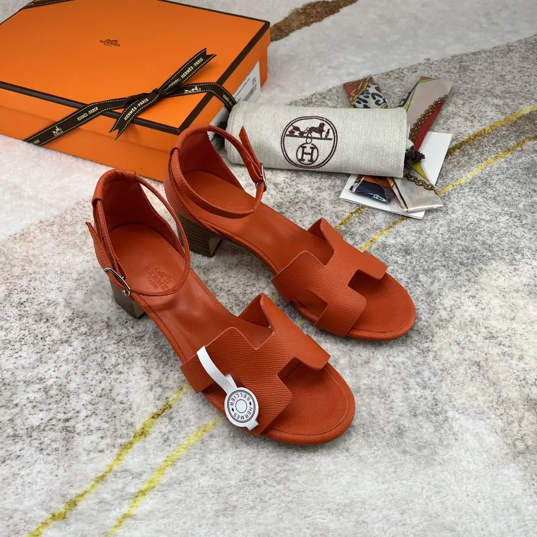 Hermes Encens 50 Sandal Orange