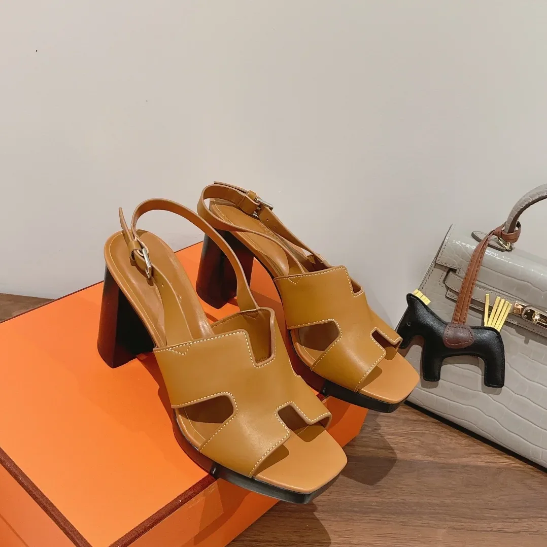Hermes Eris 90 Sandal Brown Hermes Eris 90 Sandal Brown