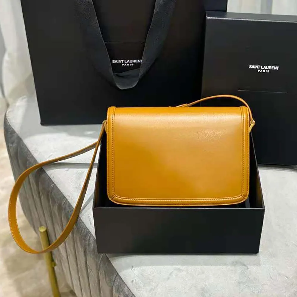 Saint Laurent YSL Solferino Medium Satchel in Box Saint Laurent Leather for Women in Brown Saint Laurent YSL Solferino Medium Satchel in Box Saint Laurent Leather for Women in Brown