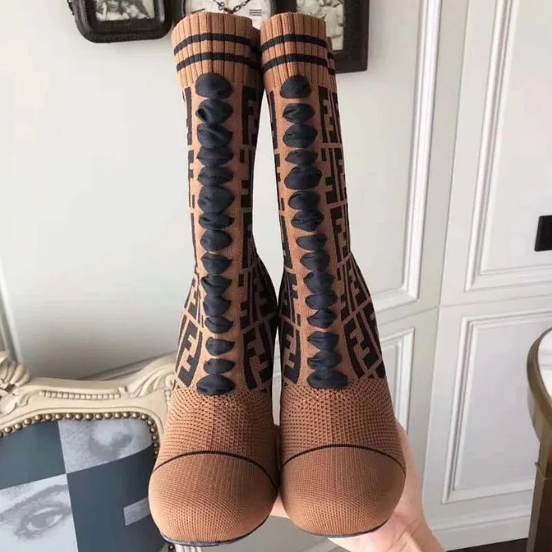 Fendi Ankle Boots Multicolor Fabric Ankle Boots for Women in Brown Fendi Ankle Boots Multicolor Fabric Ankle Boots for Women in Brown