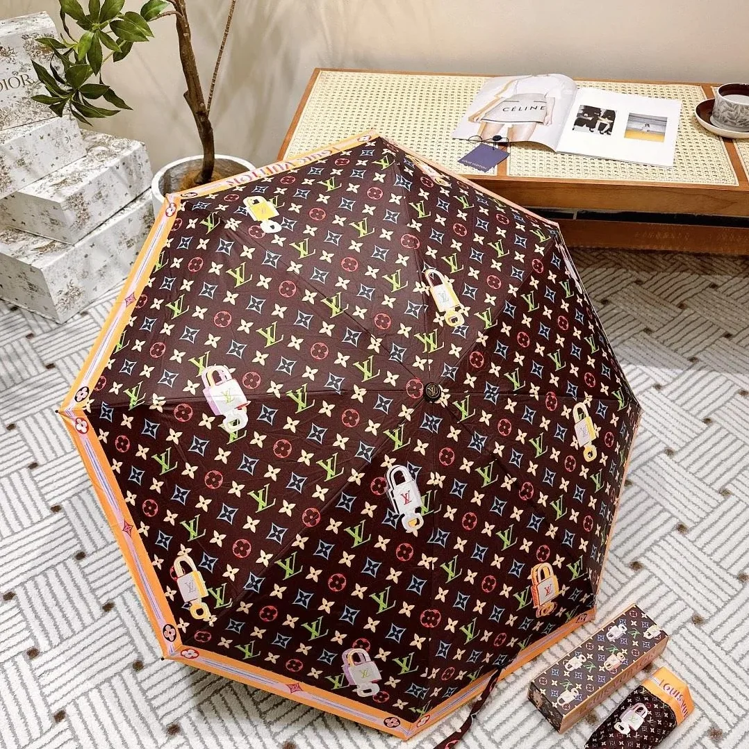 Louis Vuitton Opening Folding Monogram Umbrella Brown Louis Vuitton Opening Folding Monogram Umbrella Brown