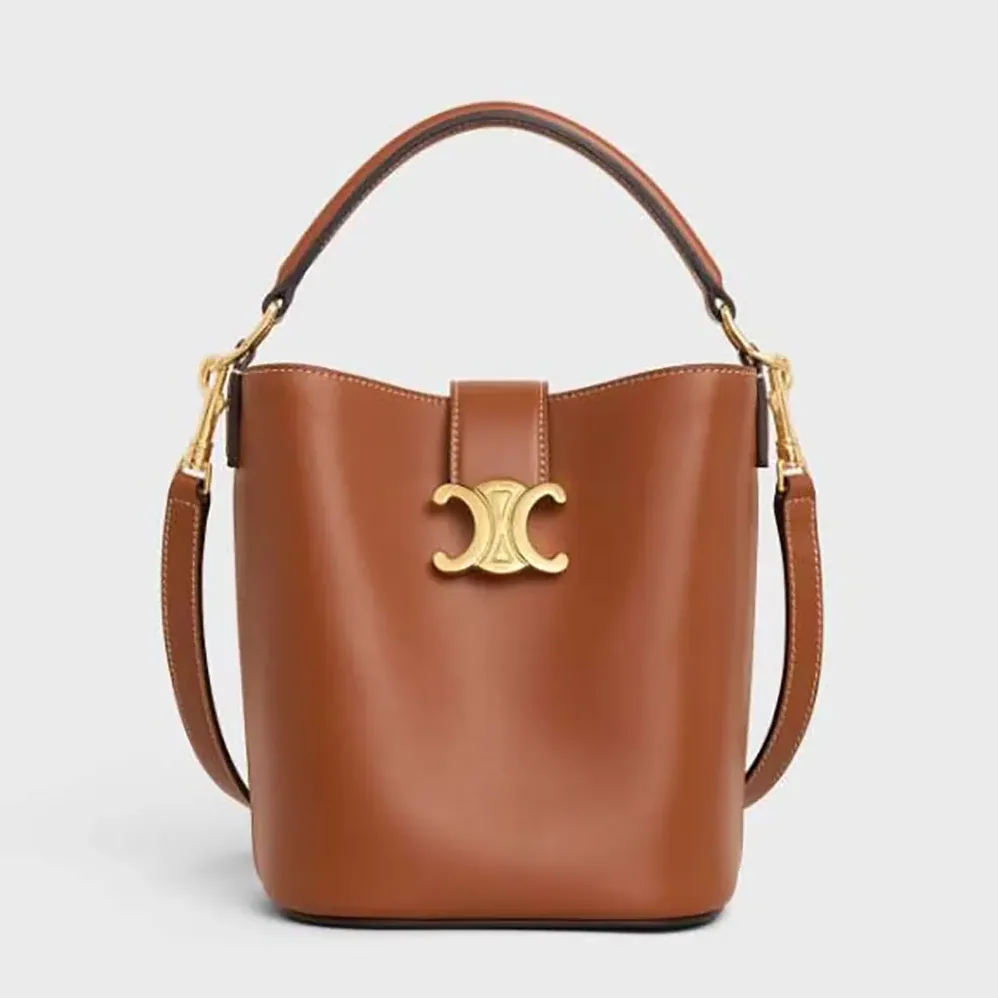 Celine Small Bucket Louise in Smooth Calfskin for Women in Brown Celine Small Bucket Louise in Smooth Calfskin for Women in Brown