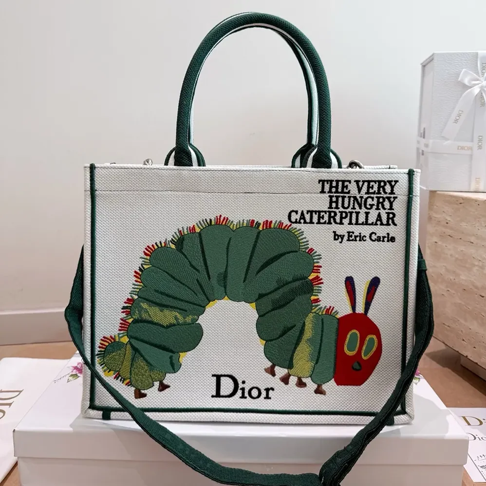 Dior Medium Dior Book Tote with Strap Multicolor Book Cover Embroidery for Women Dior Medium Dior Book Tote with Strap Multicolor Book Cover Embroidery for Women