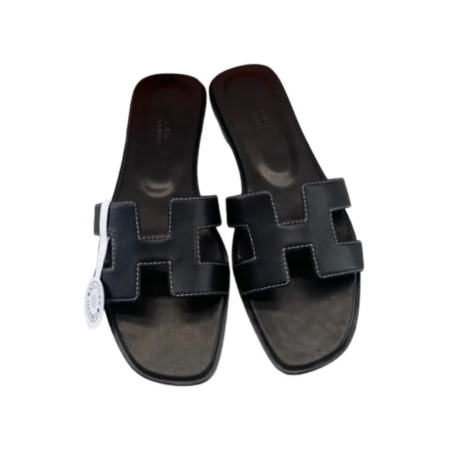 Hermes Oran Sandal Black Hermes Oran Sandal Black