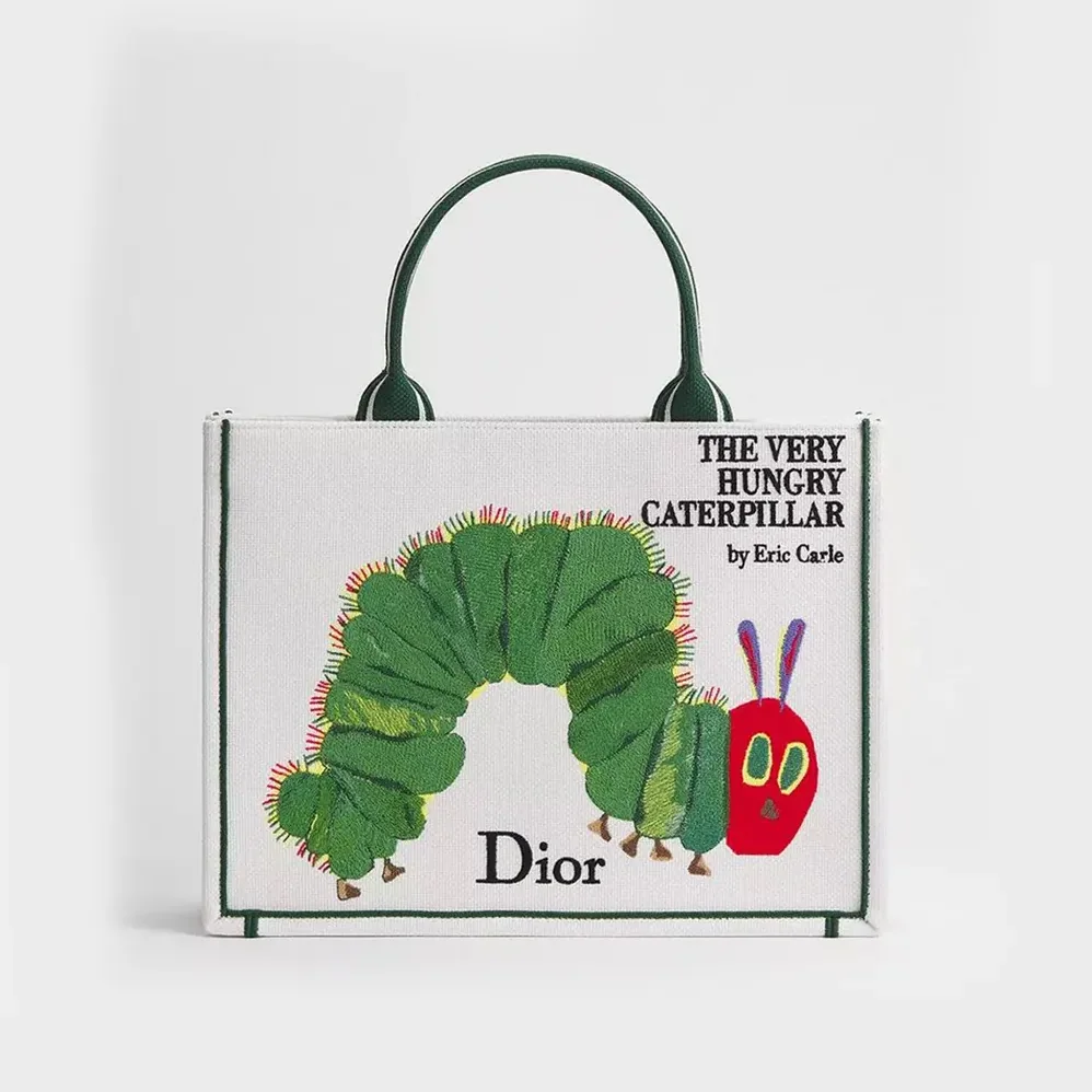 Dior Medium Dior Book Tote with Strap Multicolor Book Cover Embroidery for Women Dior Medium Dior Book Tote with Strap Multicolor Book Cover Embroidery for Women