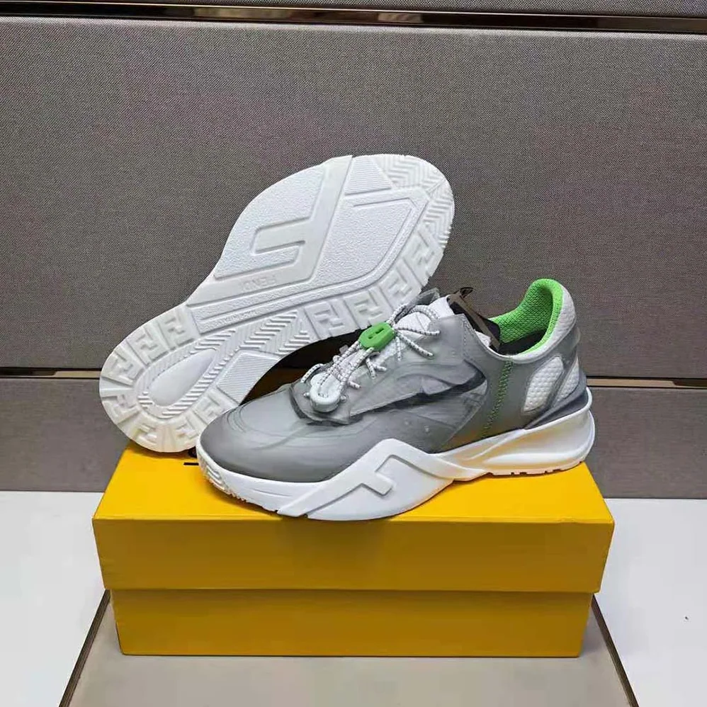 Fendi Flow Gray Nylon Low for Men in tops Fendi Flow Gray Nylon Low for Men in tops