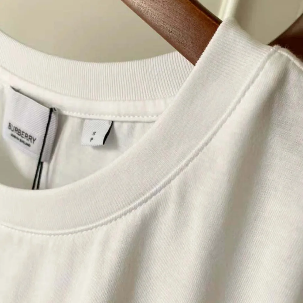 Burberry Logo Print Cotton T-shirt for Women in White