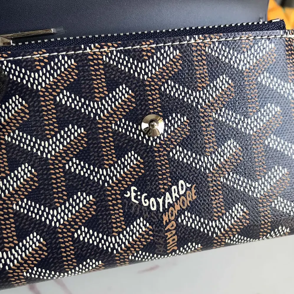 Goyard Saint Gabrie Wallet for Unisex in Navy