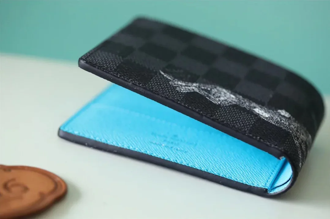 Louis Vuitton Slender Wallet Damier Graphite Stamps Canvas Louis Vuitton Slender Wallet Damier Graphite Stamps Canvas