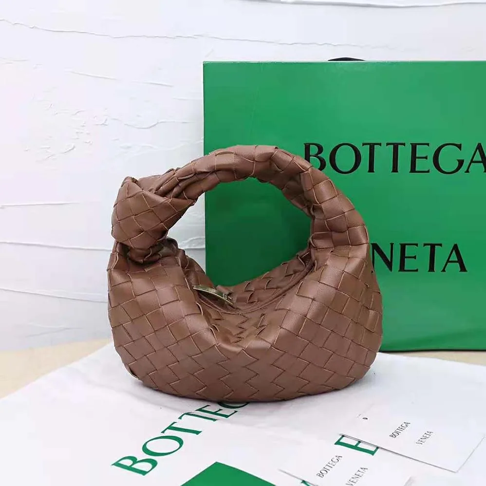 Bottega Veneta Mini Jodie in Lambskin Leather for Women in Brown Bottega Veneta Mini Jodie in Lambskin Leather for Women in Brown