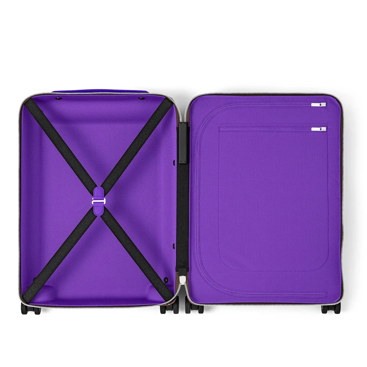 Louis Vuitton Horizon 55 Suitcase in Brown/ Violet Silver Hardware