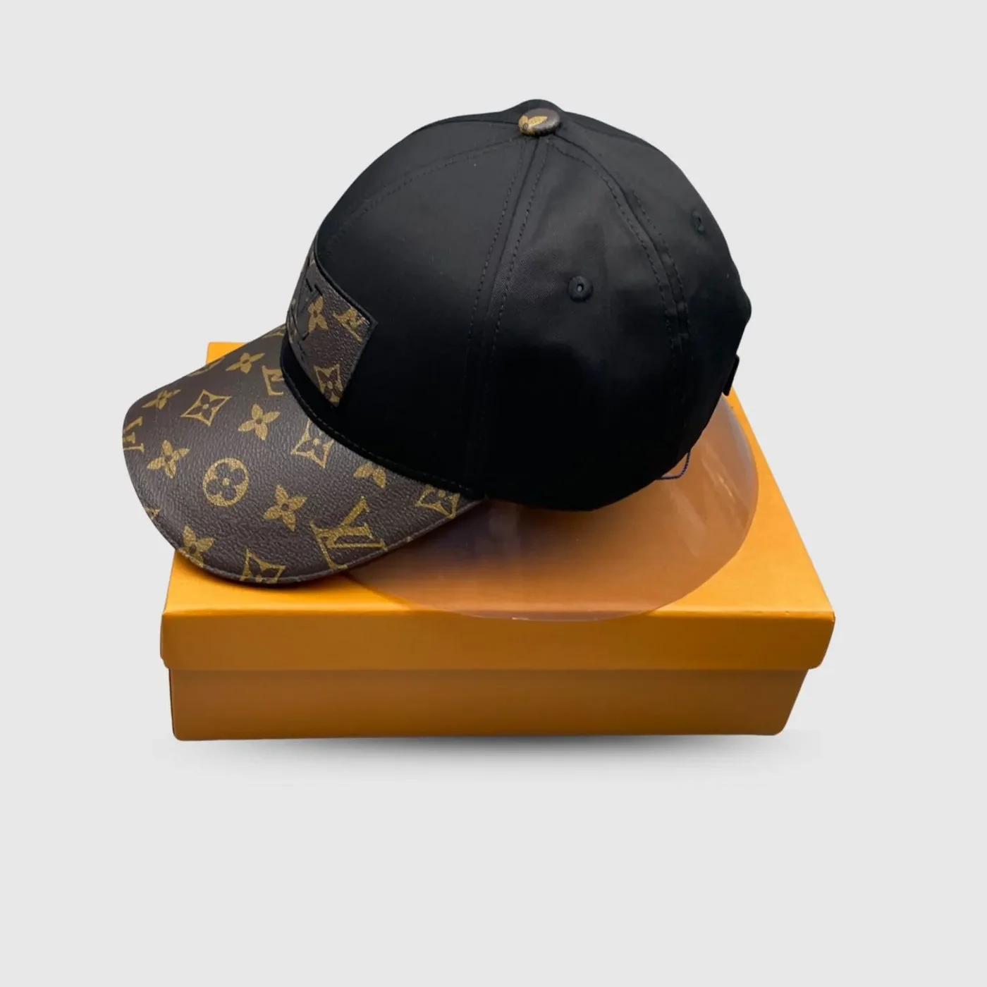 Louis Vuitton Embroidered Logo Baseball Cap Black LV Louis Vuitton Embroidered Logo Baseball Cap Black LV