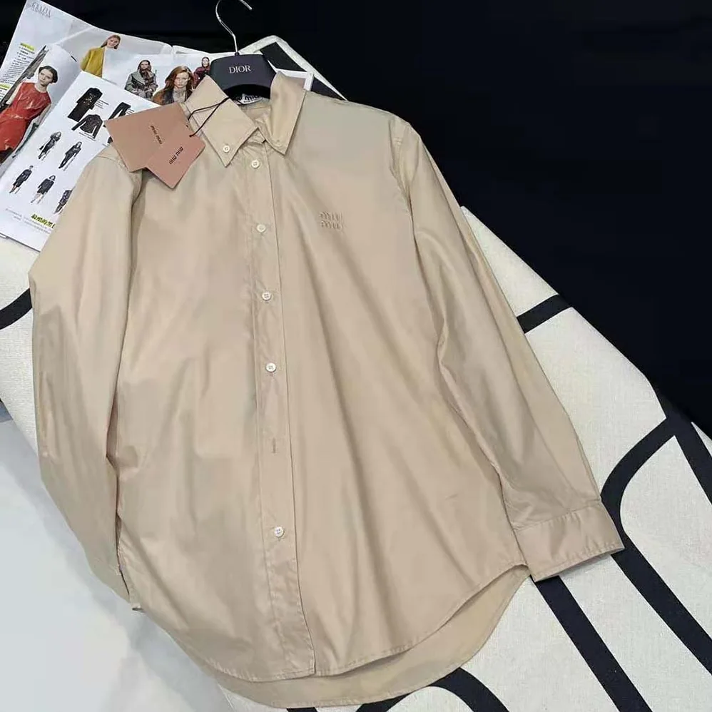 Miu Miu Poplin Shirt-MK1693_10RG_F0A08 for Women