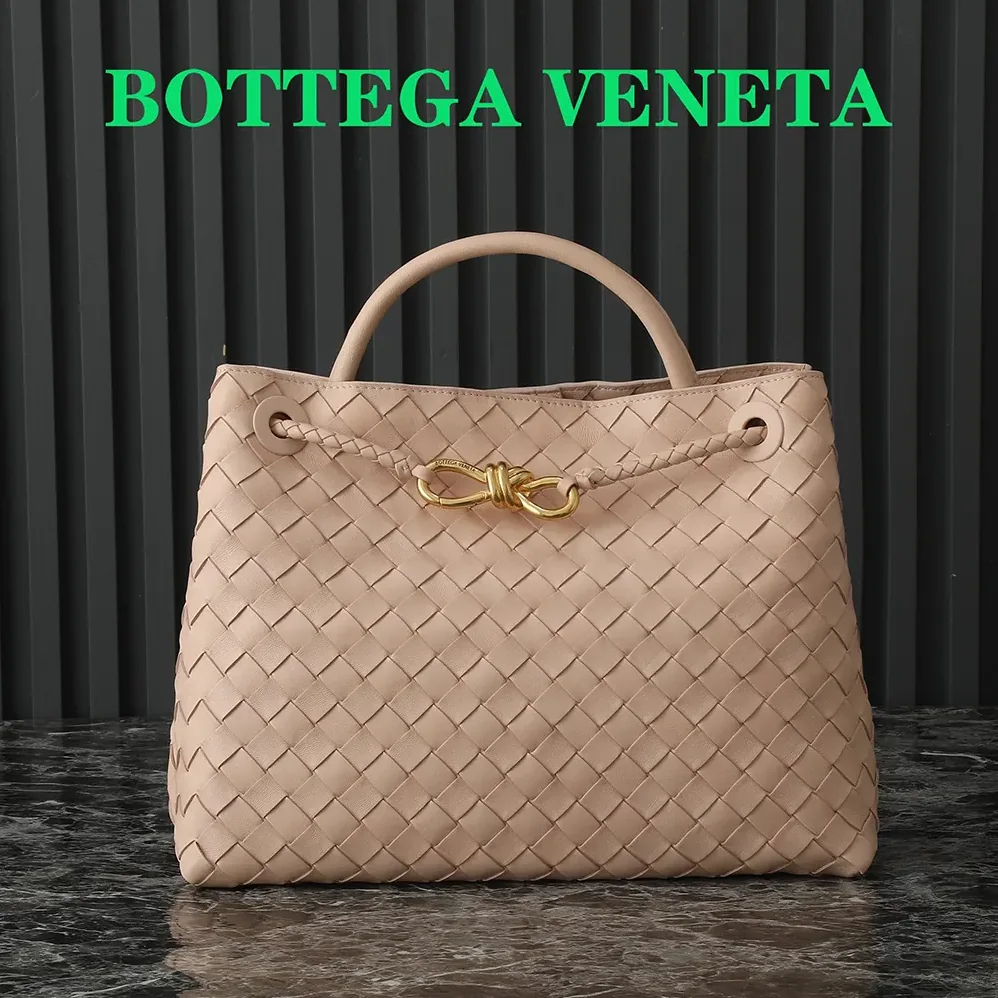 Bottega Veneta Medium Andiamo in Supple Intrecciato Leather for Women in Pink Bottega Veneta Medium Andiamo in Supple Intrecciato Leather for Women in Pink