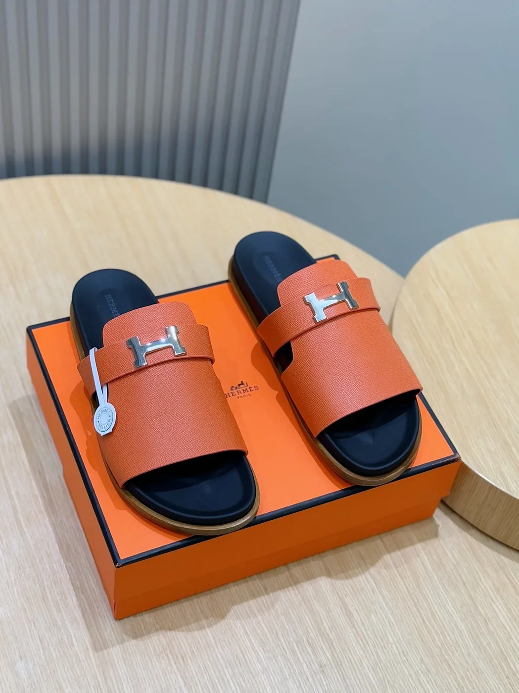 Hermes Jaures Sandals Orange Hermes Jaures Sandals Orange