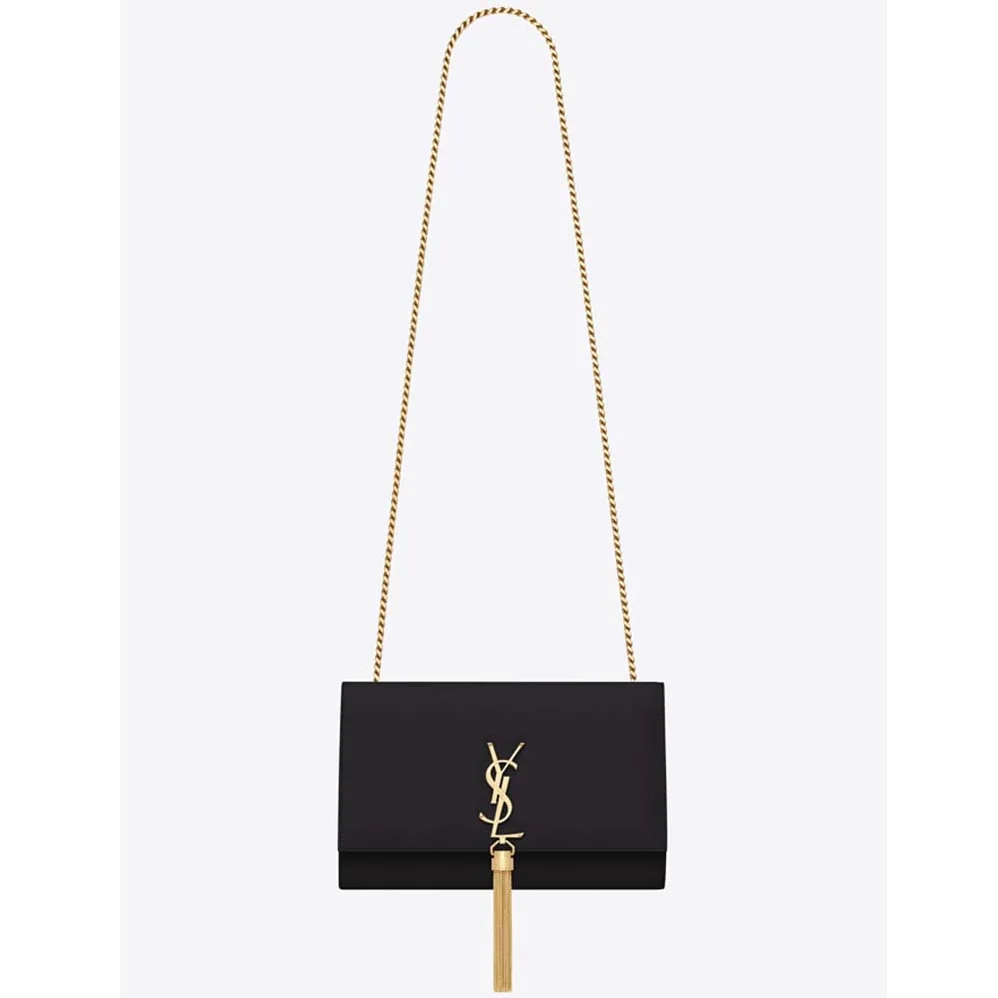 Saint Laurent YSL Kate Medium Tassel Smooth Leather for Women in Black Saint Laurent YSL Kate Medium Tassel Smooth Leather for Women in Black