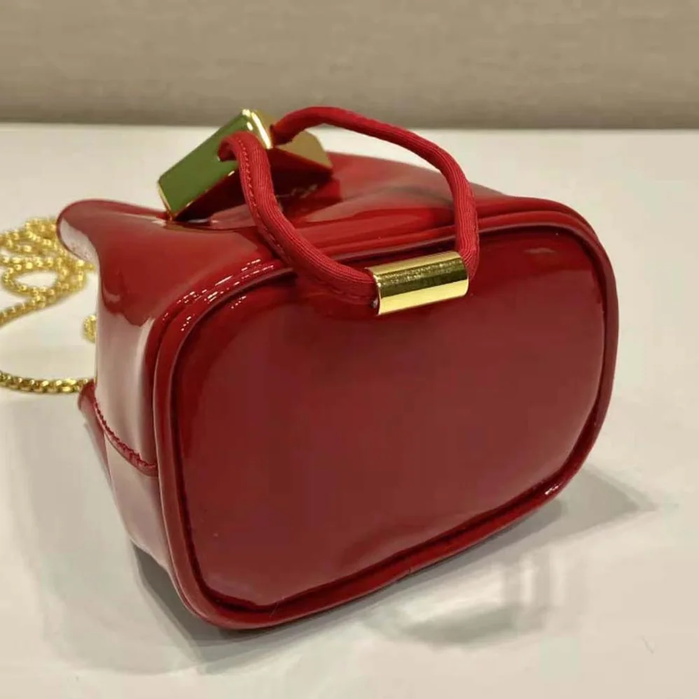 Prada Patent Leather Mini-pouch for Women in Red