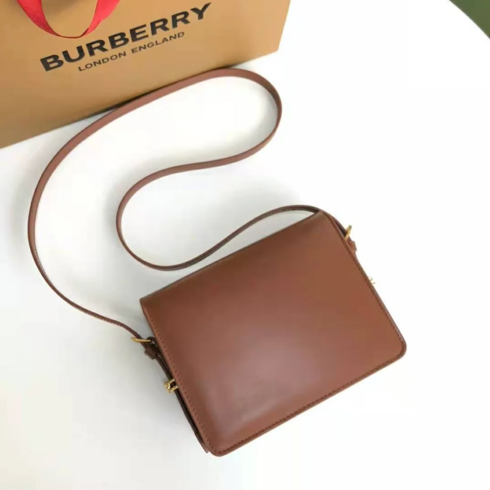 Burberry Small Two-tone Leather Grace Bag for Women in Brown