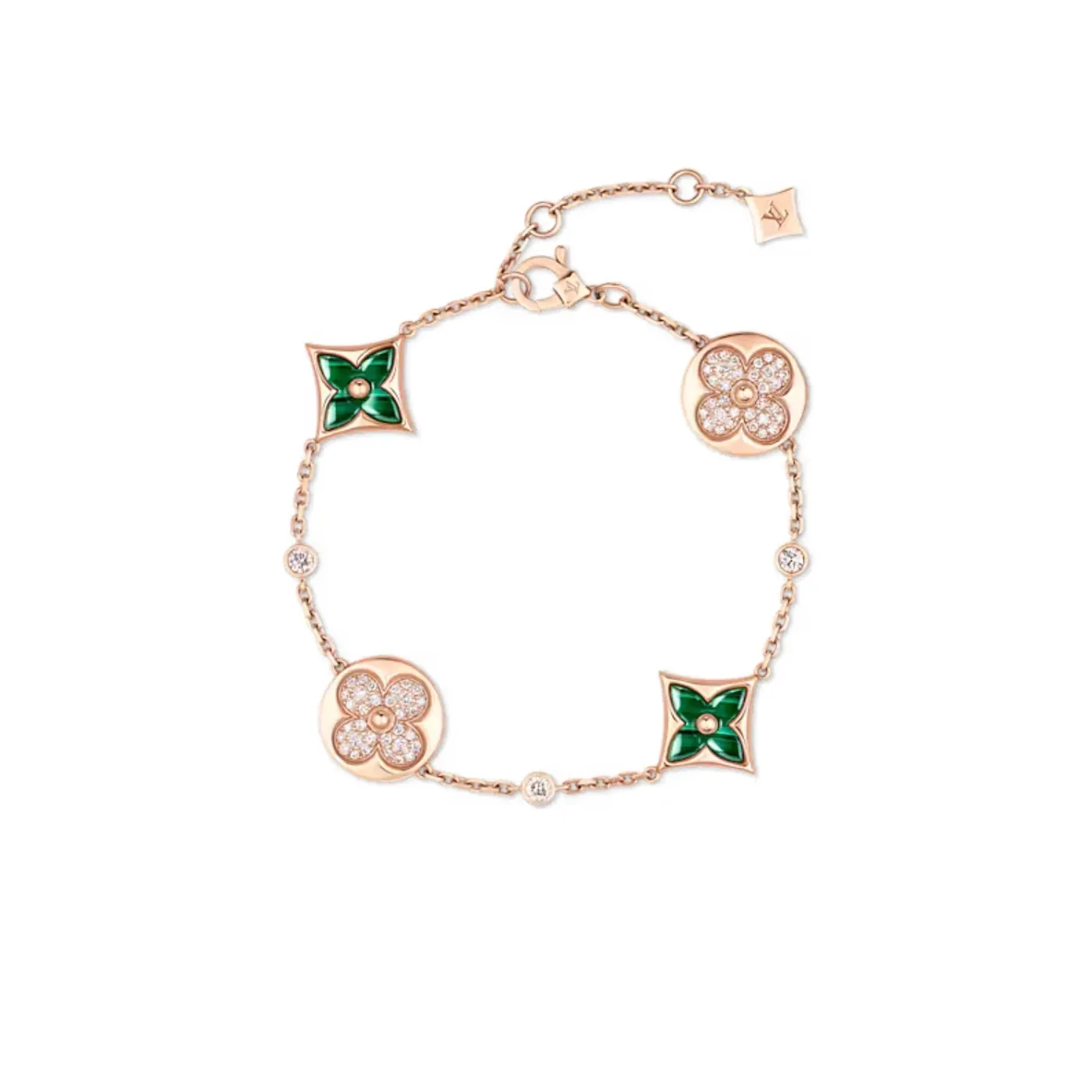 Louis Vuitton Color Blossom BB Star And Sun Multi-Motif Bracelet Pink in Toned