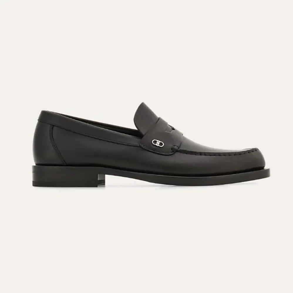 Salvatore Ferragamo Penny loafer with Gancini Ornament for Men Salvatore Ferragamo Penny loafer with Gancini Ornament for Men