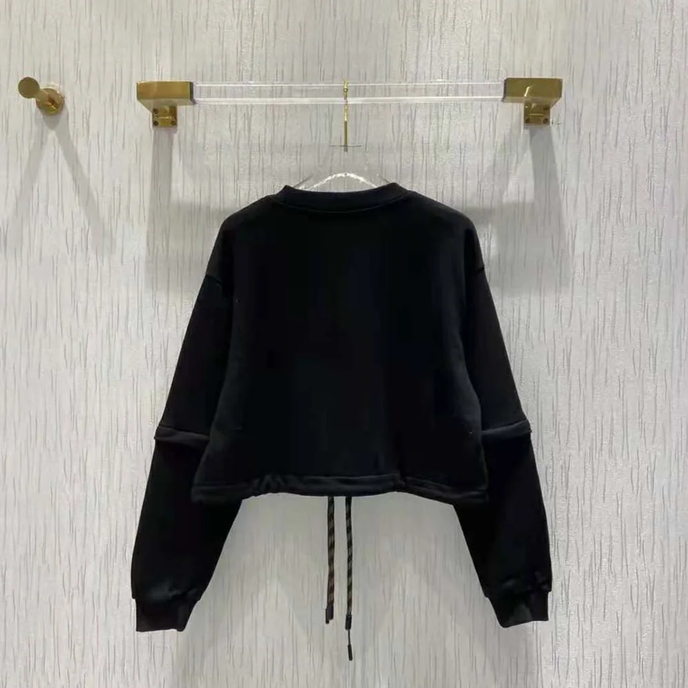 Fendi Sweatshirt Black Jersey Sweatshirt for Women