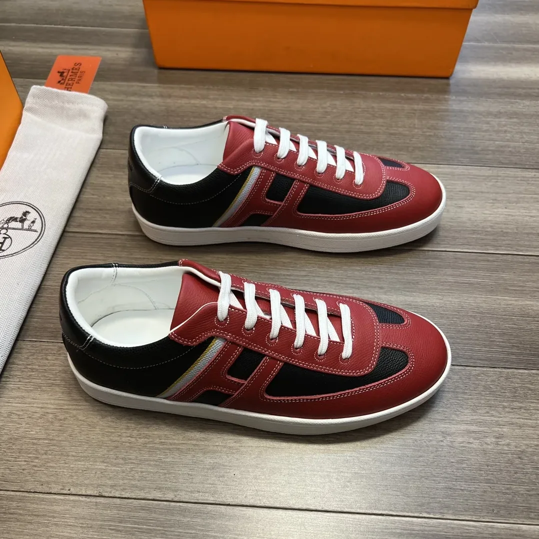 Hermes Boomerang Sneaker Red Hermes Boomerang Sneaker Red