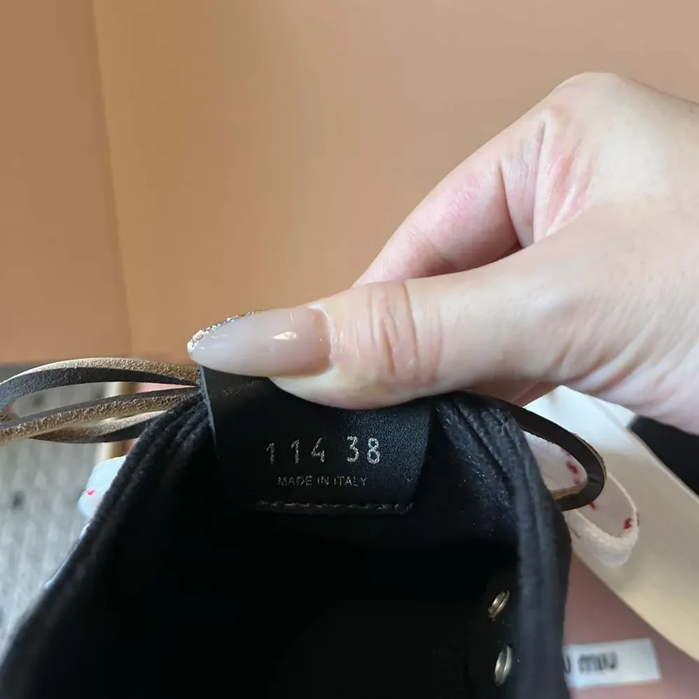 Miu Miu Washed Denim Sneakers for Women in Black Miu Miu Washed Denim Sneakers for Women in Black