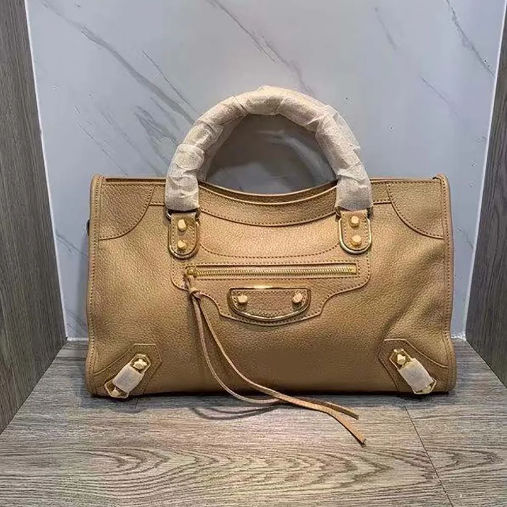 Balenciaga Classic Metallic Edge City S Goatskin Hand Carry Bag for Women