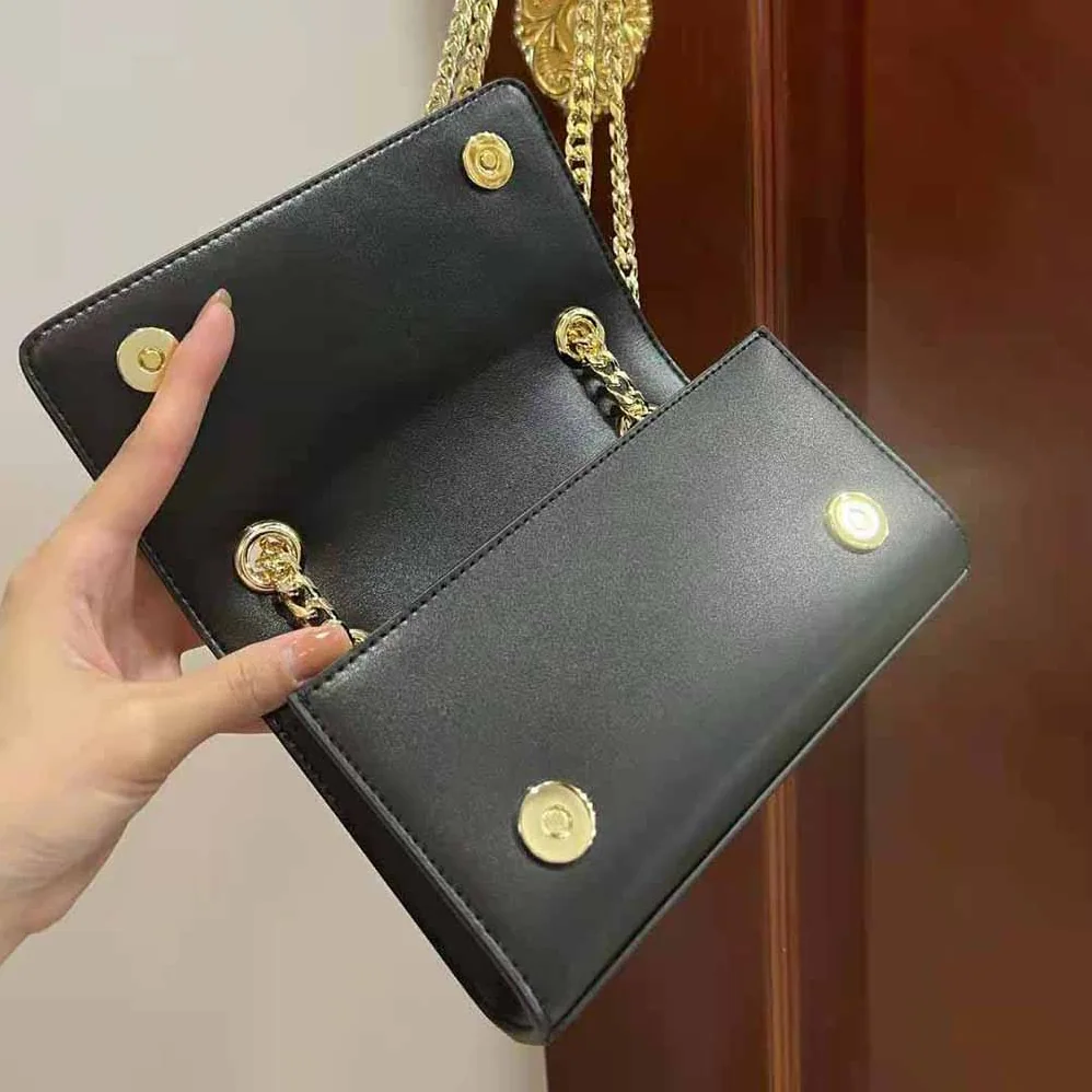 Dolce Gabbana D&G Polished Calfskin 3.5 Phone Bag for Women in Black
