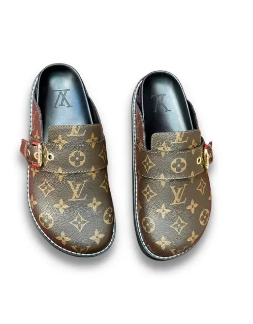 Louis Vuitton LV Easy Mule Monogram Canvas Brown Louis Vuitton LV Easy Mule Monogram Canvas Brown