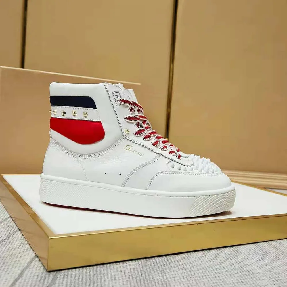 Christian Louboutin Top Rui Spikes Flat Tennis for Women in inspired Sneaker