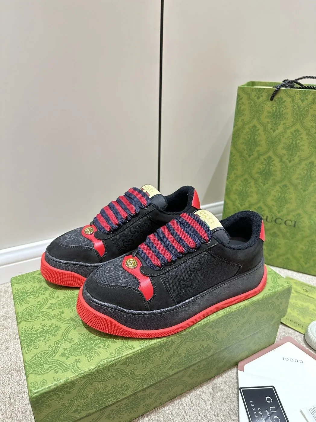 Gucci Screener Sneaker Red Gucci Screener Sneaker Red